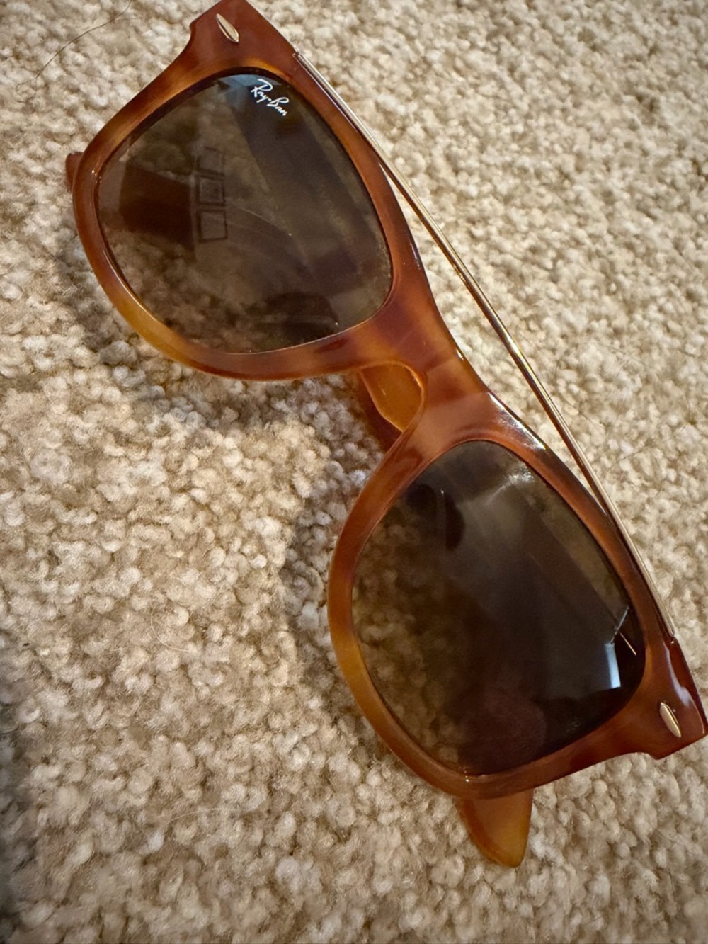 Ray-Ban Tortoise Shell Sunglasses - Brown Frame, Brown Lenses